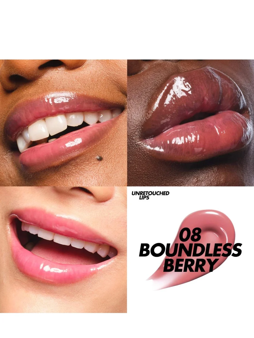 Makeup Forever Super Boost Plumping Lip Gloss In 08 Boundless Berry NIB